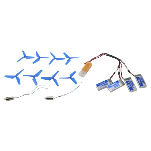 

Оригинальные JJR / C KH43WH-002 RC Комплекты аксессуаров Propellers 3.7V 500mAh Lipo Batteries Зарядное устройство USB для JJR / C H43WH RC Quadcopter