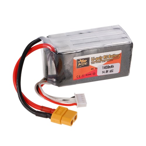 

ZOP Power 4S 14.8V 1400mAh 65C LiPo Battery XT60 Plug