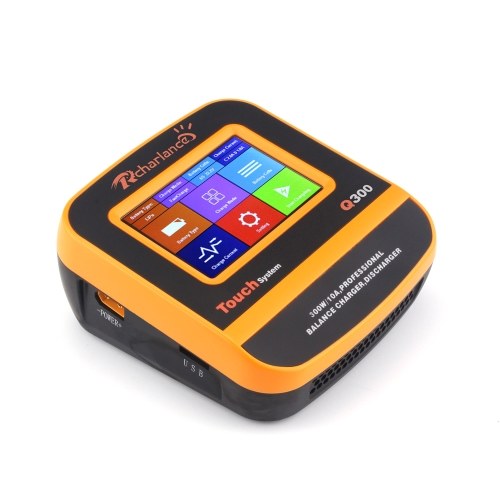 

Rcharlance Q300 300W 10A 2-6S DC11V-28V Зарядное устройство для зарядного устройства для LiPo LiFe LiHv NiMH NiCd Pb Battery