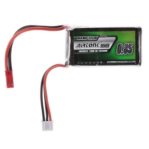 

7.4V 850mAh 30C 2S Аккумуляторная Li-Po батарея с JST-штекером для RC Drone Airplane Car Truck