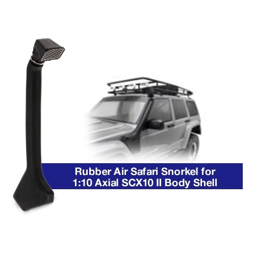 

1:10 Rubber Air Safari Snorkel for Axial SCX10 II 90046 90047 Cherokee Body Car Shell RC Crawler Off-Road Buggy Truck Car