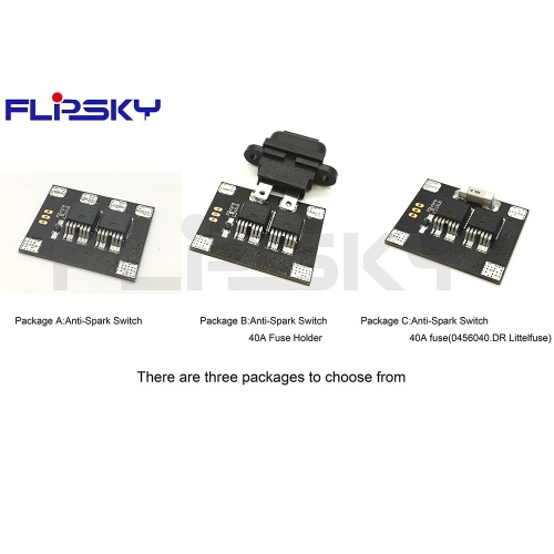 

FLIPSKY Anti-spark Switch with 40A Fuse Holder for RC Drone Car Boat DIY Skateboard E-Bike Electric Vehicle