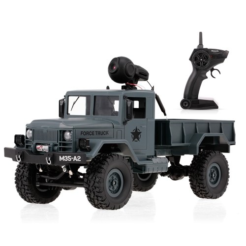 Fayee FY001A 1/16 2,4 GHz 4WD 480 P Wifi FPV Kamera 3000G laden LED Scheinwerfer Military Truck Offroad RC Auto Crawler für Kinder