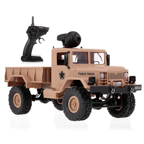

Fayee FY001A 1/16 2.4GHz 4WD 480P Wifi FPV Camera 3000G Load LED Headlights Military Truck Off-road RC Car Crawler for Kids