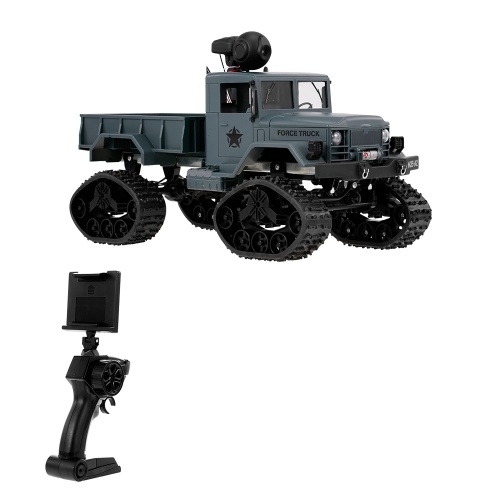

Fayee FY001B 1/16 2.4GHz 4WD 480P Wifi FPV Camera 3000G Load Snow Tire Военный грузовик внедорожник RC Crawler со светодиодными фарами для детей