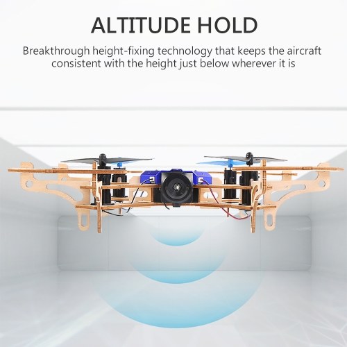 

ZL100 Wooden Aircraft DIY Wifi FPV Drone with Camera 480P