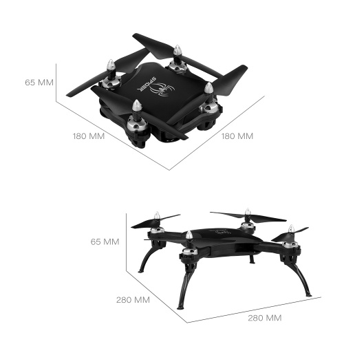 

YILE TOYS S16 2.4G RC Drone Altitude Hold Безголовый режим Складной Quadcopter для начинающих