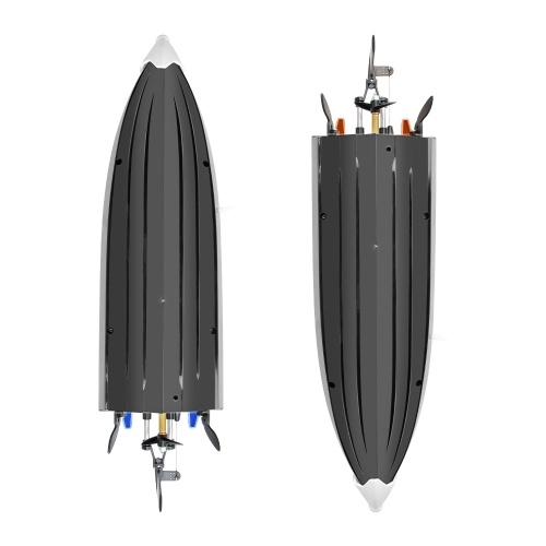 2,4 GHz 4-Kanal-RC-Boot Fernbedienungsboot 30 km / h Hochgeschwindigkeits-IPV7-Wasserdichtes Rennboot für Kinder Erwachsene