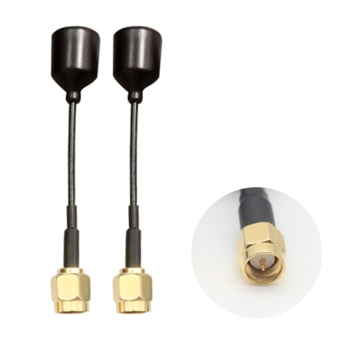 Turbowing 2PCS LDS 3D Capsule Antenna 58mm SMA Male 5.8G FPV Antenna for FPV Racing Drone Multicopter Quadcopter