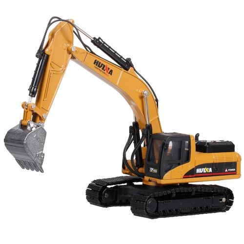 HUINA 1710-2 1/50 Metal Alloy Excavator Truck Car Model Toy Construction Car Engineering Car Vehicle