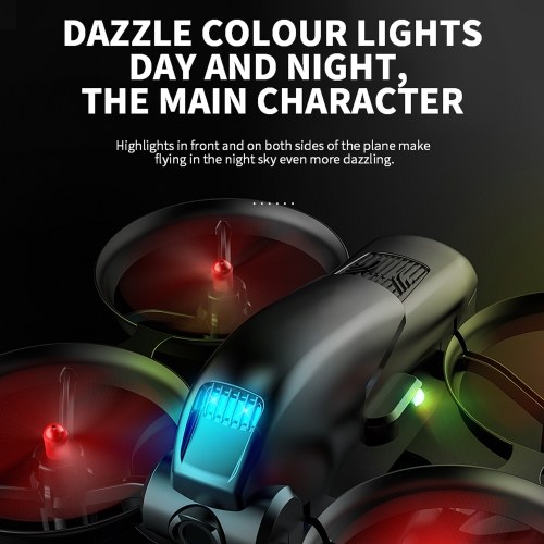 

Mini Drone RC Drone with Dual Camera 4K Optical Flow Positioning RC Quadcopter with Dazzle Light Gesture Control Trajectory Flight Storage Bag Package