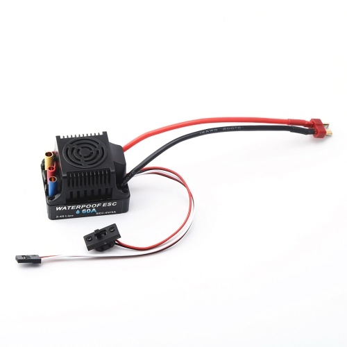 

GoolRC 3650 Brushless Motor 3900KV and 60A Brushless ESC Programming Card with Heatsink for 1/10 RC Car