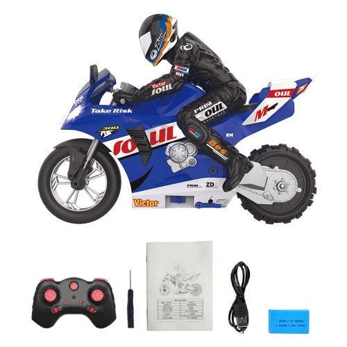 

1/6 2.4G Remote Control Stunt Motorcycle Self Balancing Stunt Motorcycle Turning in Place/Self Stabilizing Balance/360 ° Drift