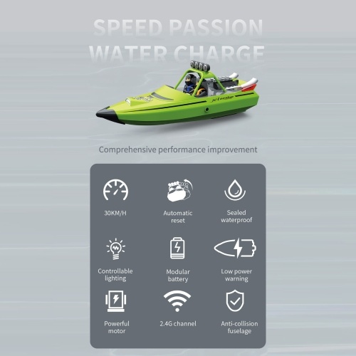 TYXIN TX725 2.4GHz 28km/h Remote Control Ship Toy Low Battery Reminder/Over Distance Reminder/Water-cooled Cooling/Anti Rollover/Turbojet Powe 