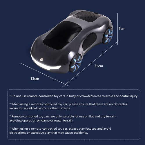 

2.4GHz Remote Control Drift Car Remote Control Spray Car with Double Spray Gesture Sensing Control Watch Light Sound