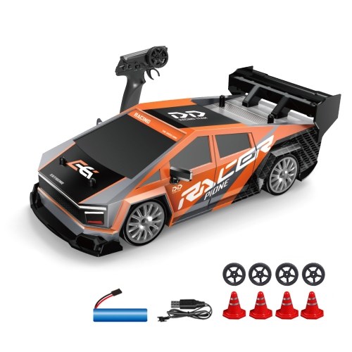 

2.4GHz Remote Control Drift Car 1:24 30KM/H 4WD Vehicle with With Front Lights Bottom Lights Tail Wing Lights/ Replaceable Wheels