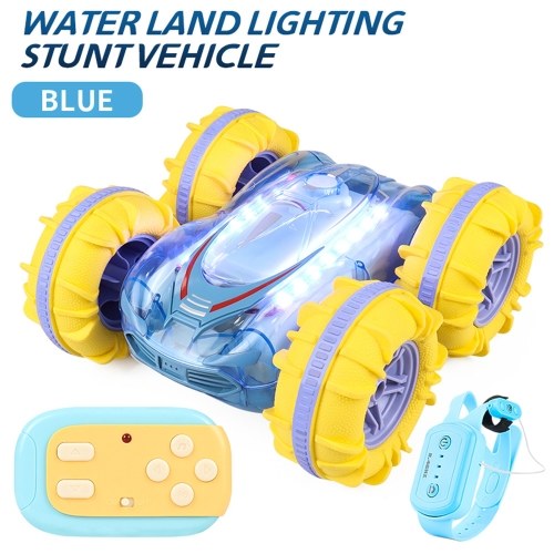 

2.4 GHz 4WD Amphibious Waterproof Stunt Car Gesture Sensing Remote Control Boat with Cool Lights