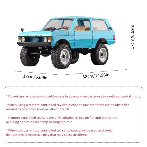 

1:12 Scale 2.4Ghz 4WD Remote Control Crawler Rechargeable Remote Control Car Toy with Controllable Headlights