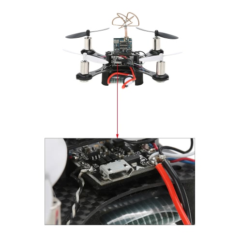 

CTW-Mini110 Tiny FPV Indoor 110m Micro Racing Drone с 1 дополнительной батареей F3 EVO Brushed Flight Controller ARF