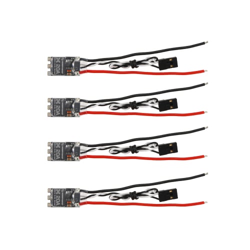 4pcs originale Hobbywing XRotor Micro BLHeli 20A 2-4S ESC Brushless Speed ​​Controller électronique pour QAV210 250 280 RC multi-rotor Drone Quadcopter