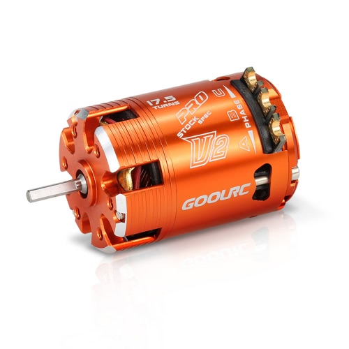 GoolRC 540 17.5T SPEC 2200KV Sensored sin escobillas del motor de sincronización ajustable para 1/10 coche de RC