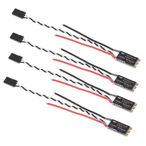 

4шт. Любимый LittleBee-Spring BLHeli_S 20A 2-4S OPTO Бесщеточный ESC Dshot для QAV250 F330 FPV Racing Drone