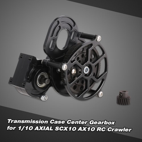 

Transmission Case Center Gearbox w/ Motor Gear for 1/10 Axial SCX10 AX10 RC Crawlers Car