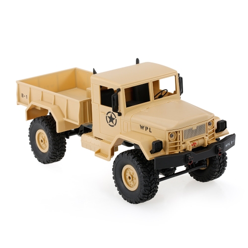 

WPL B-1 1/16 2.4G 4WD Внедорожник RC Военный грузовик Rock Crawler Army Car Two Battery