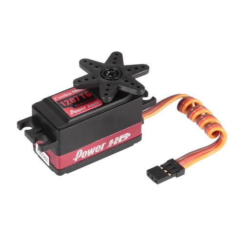 

Power HD 1207TG 8KG Высокочастотный цифровой сервопривод с металлическим редуктором для 1/10 Touring Drift Car RC Airplane