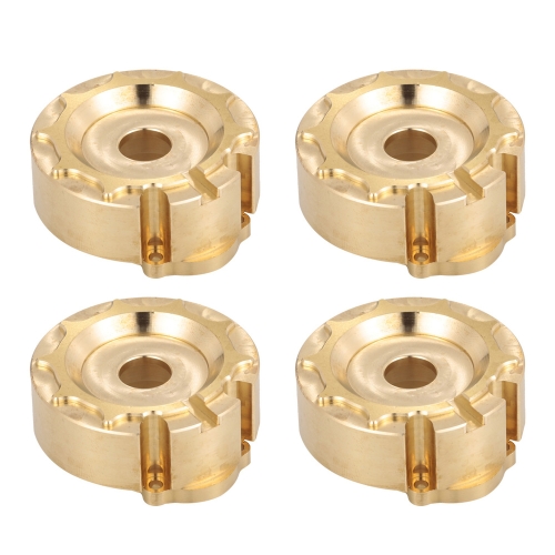 4pcs Brass Counterweight Steering Block Wheel Knuckle Axle Balance Weight for 1/10 RC Traxxas TRX-4 Trail RC Crawler Truck