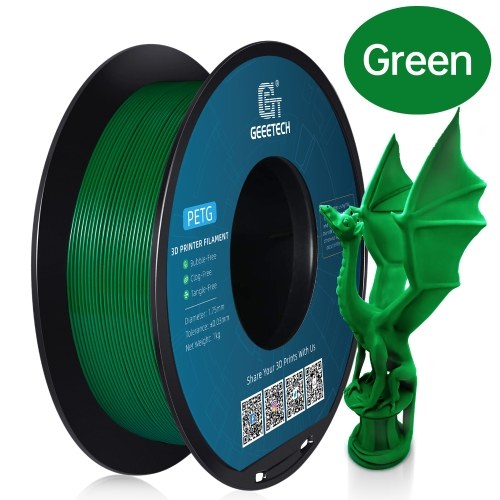 Geeetech PETG Filament für 3D-Drucker 1,75mm Dimensionsgenauigkeit ±0,03mm 1kg 3D-Druckmaterialspule (2,2 lbs)