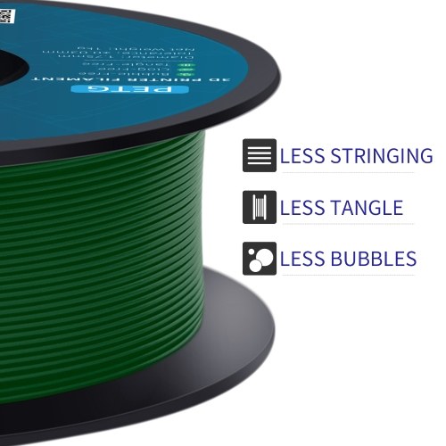 Geeetech PETG Filament for 3D Printer 1.75mm Dimensional Accuracy ±0.03mm 1kg 3D Printing Material Spool (2.2 lbs)