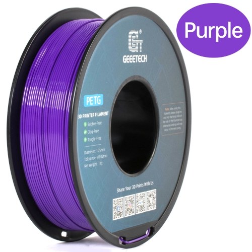 Geeetech PETG Filament für 3D-Drucker 1,75mm Dimensionsgenauigkeit ±0,03mm 1kg 3D-Druckmaterialspule (2,2 lbs)