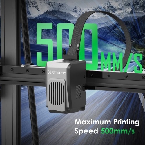 

Artillery Sidewinder X4 Plus 500mm/s High Speed FDM 3D Printer with 300x300x400mm Printing Area Suitable for 1.75mm Filament PLA/TPU/PETG/ABS/PET/Carbon