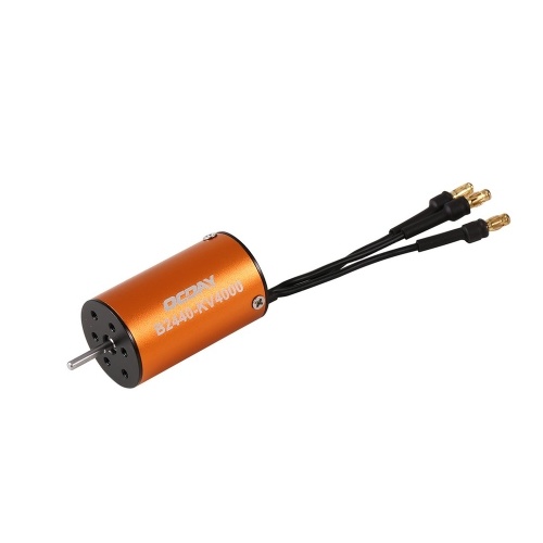 

OCDAY Waterproof B2440 4000KV 4 Poles Sensorless Brushless Hi-torque Motor CNC for 1/16 1/18 RC Car Boat
