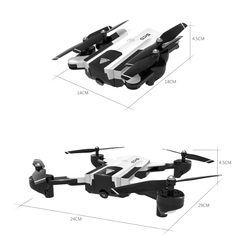 

SG900-S GPS RC Drone с камерой 720P Wifi FPV Следуйте за мной Режим объемного звука Многоточечный высотой полета Удерживая Складной RC Quadcopter