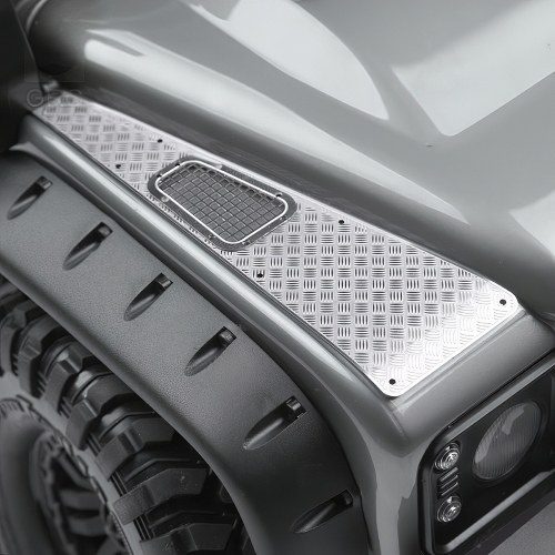 

Metal Anti-Skid Plate Intake Grille Cover Plate Kit for Traxxas Trax-4 RC Truck Car