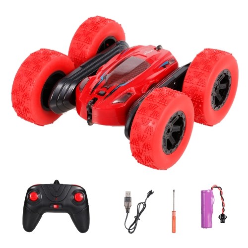 

Ametoys 1/28 2.4GHz RC Stunt Car High Speed Tumbling Crawler Vehicle 360 Degree Flips Double Sided Rotating Tumbling(Using lipo battery )