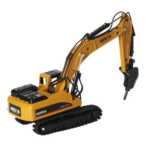 

HUINA 1711 Drill Excavator Model 1/50 Drill Excavator Truck Engineering Car Vehicle Construction Flexible Arm Work Station 360° Rotate