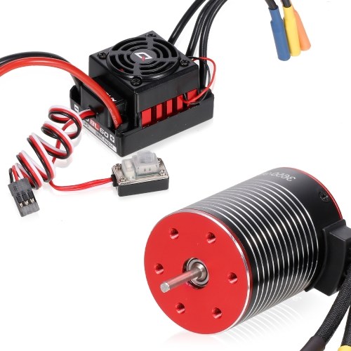 3650 4500KV Brushless Motor and Hobbywing WP-10BL60 60A ESC Waterproof Combo(type-2)