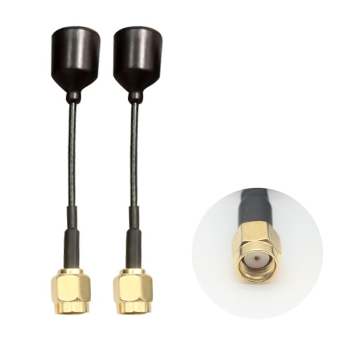 

Turbowing 2PCS LDS 3D Capsule Antenna 58mm RP-SMA Male 5.8G FPV Antenna for FPV Racing Drone Multicopter Quadcopter