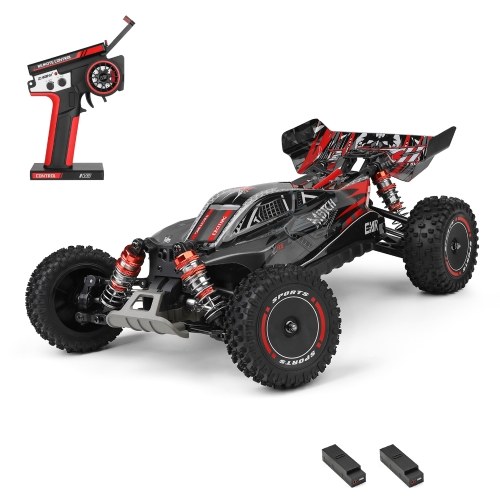 WLtoys 124010 Remote Control Car 1/12 2.4GHz 55KM/H High Speed Off Road Car 4WD Vehicle Gifts for Kids Adults 2 Battery