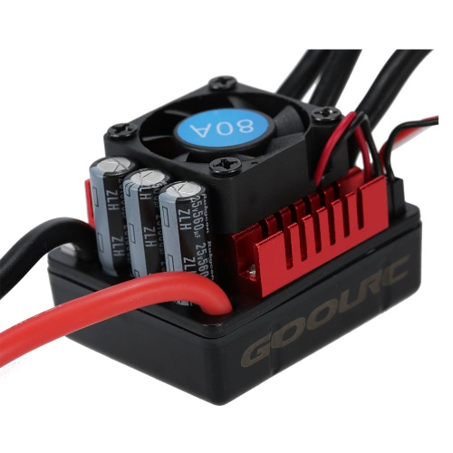 

GoolRC S-80A Бесщеточный ESC с 6.1V / 3A SBEC и программирующей картой для 1/8 RC Car