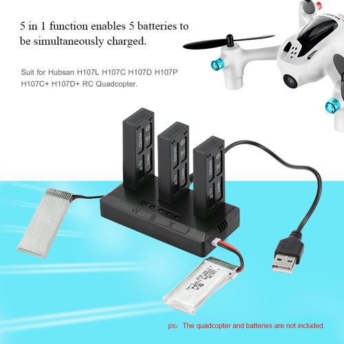

WSX-X5 PLUS 5 в 1 Lipo Зарядное устройство для H107L H107C H107D H107P H107C + H107D + RC Quadcopter
