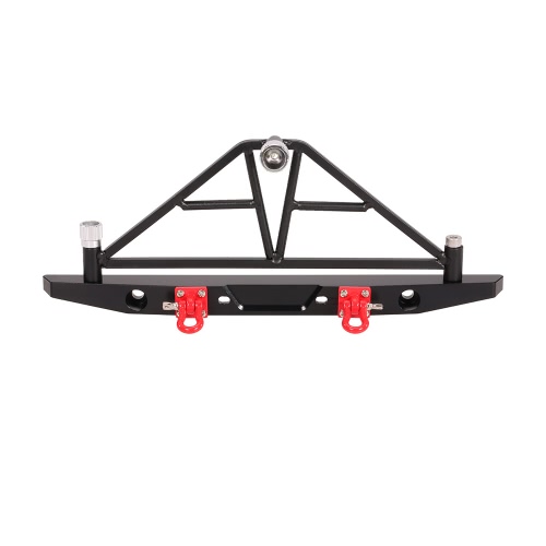 Austar AX-20002 Metal Rear Bumper with Spare Tire Carrier Taillights for 1/10 AXIAL SCX10 RC Rock Crawler