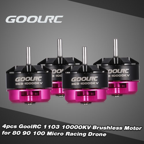 

4pcs GoolRC 1103 10000KV 2S Brushless Motor CW/CCW for 80 90 100 Tiny Micro FPV Racing Quadcopter