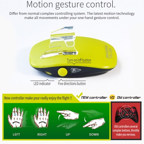 

Techboy TB-822 Ladybird DIY 2.4GHz Remote Control One-key Motion Controlling Drone RC Quadcopter with 3D Flip Function