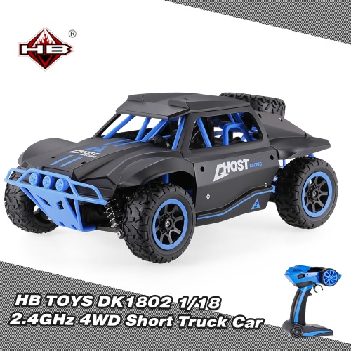

HB TOYS DK1802 1/18 2.4GHz 4WD High Speed Short Truck Off-road Racing Rally Car RTR