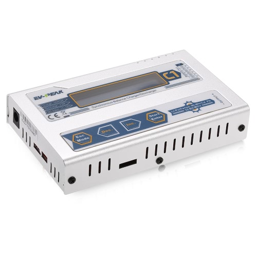 

EV-PEAK C1 50W 6A 1-6S DC11.0V-18.0V Балансировочное зарядное устройство с переходником JST_XH T Разъем для LiPo LiFe NiMH NiCd Pb Батарея