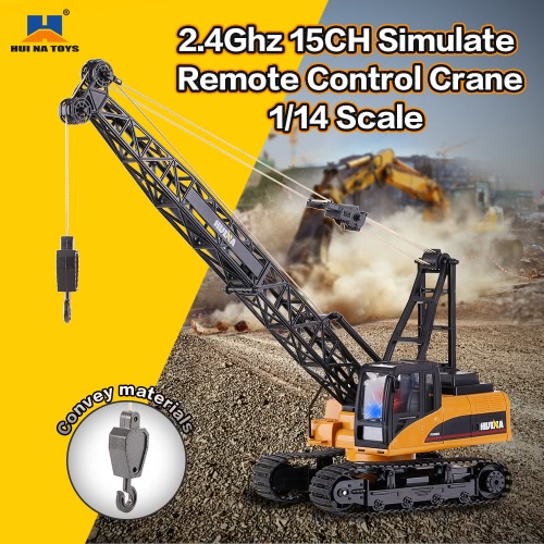 

HUINA TOYS 1572 1/14 2.4Ghz 15CH Remote Control Construction Crane Engineering Truck RC Car Kids Toys Gift